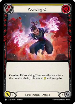 Pouncing Qi (Yellow) (MST183) - Part the Mistveil