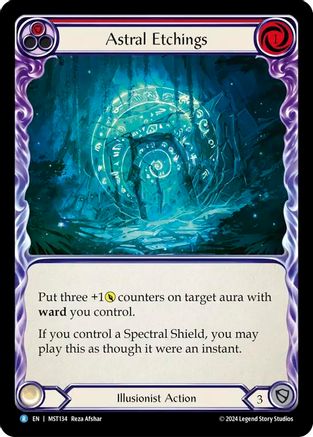 Astral Etchings (Red) (MST134) - Part the Mistveil Rainbow Foil