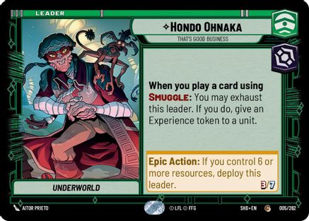 Hondo Ohnaka - That's Good Business (005/262) - Shadows of the Galaxy
