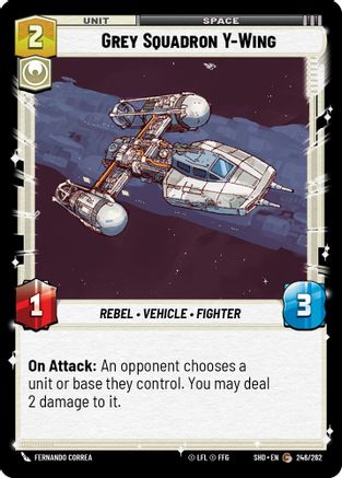 Grey Squadron Y-Wing (246/262) - Shadows of the Galaxy