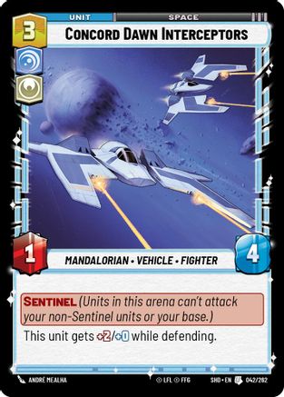 Concord Dawn Interceptors (042/262) - Shadows of the Galaxy