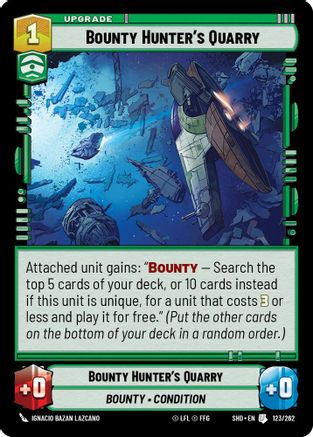Bounty Hunter's Quarry (123/262) - Shadows of the Galaxy Foil
