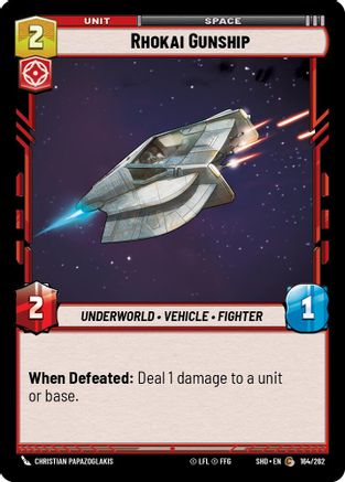 Rhokai Gunship (164/262) - Shadows of the Galaxy Foil