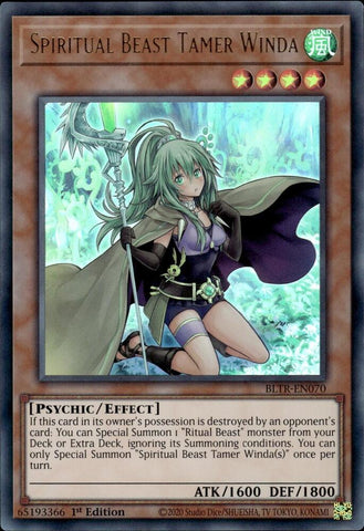 Spiritual Beast Tamer Winda / Ultra Rare / BLTR / 1st Edition