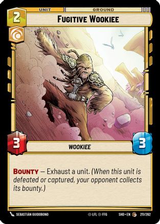 Fugitive Wookiee (211/262) - Shadows of the Galaxy Foil