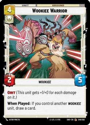 Wookiee Warrior (249/262) - Shadows of the Galaxy Foil