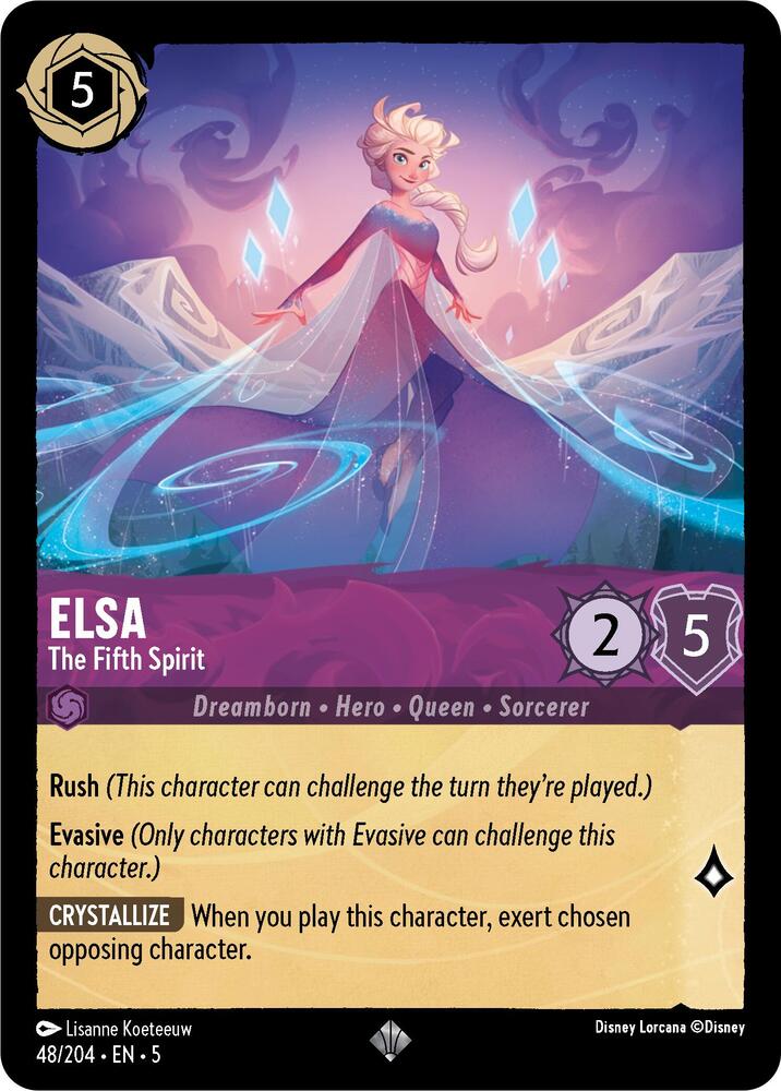 Elsa - The Fifth Spirit / Super Rare / LOR5