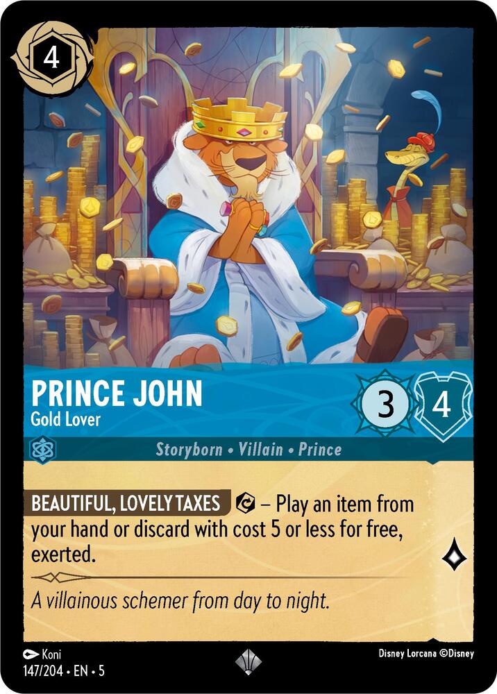 Prince John - Gold Lover / Super Rare / LOR5