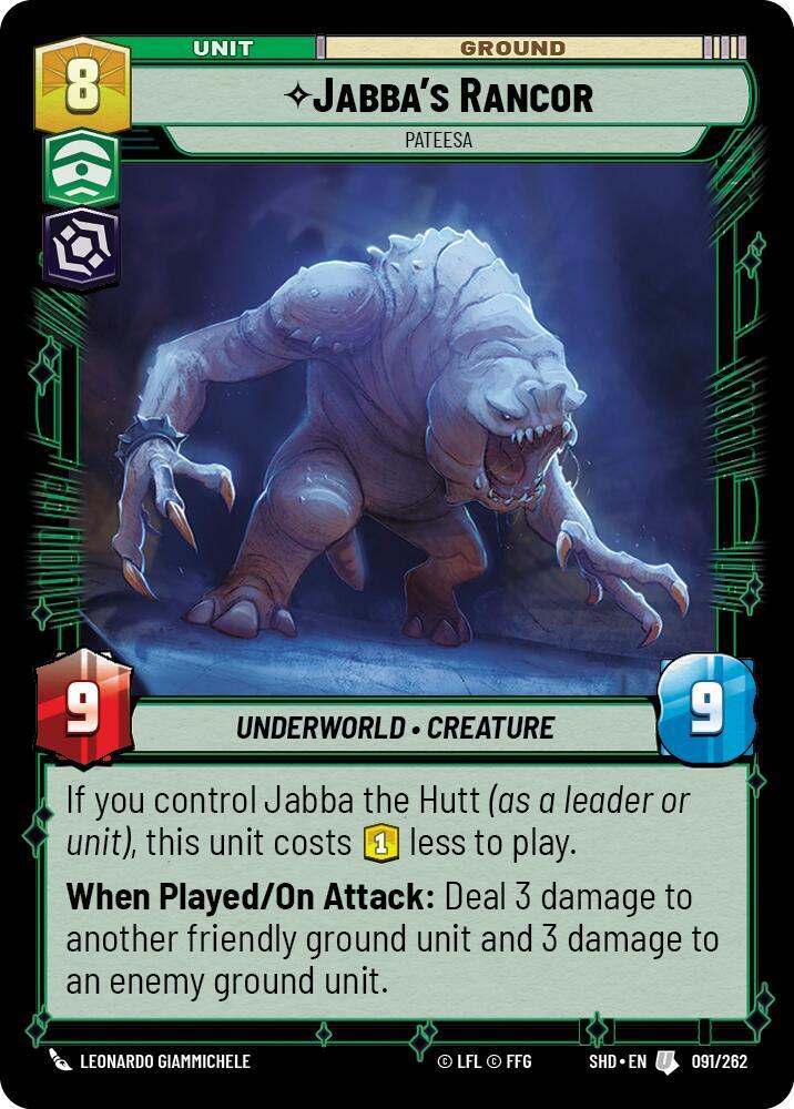 Jabba's Rancor - Pateesa / Uncommon / SHD