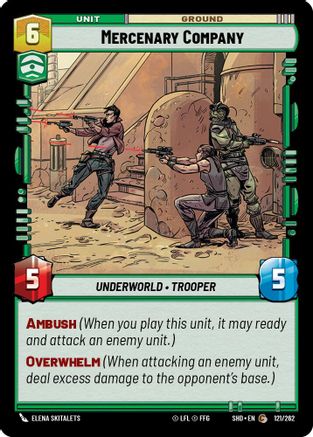 Mercenary Company (121/262) - Shadows of the Galaxy Foil