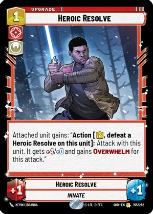 Heroic Resolve (155/262) - Shadows of the Galaxy Foil