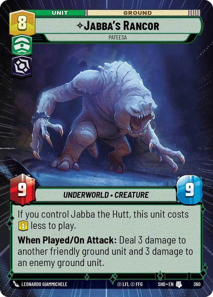 Jabba's Rancor - Pateesa (Hyperspace) / Uncommon / SHD (FOIL)