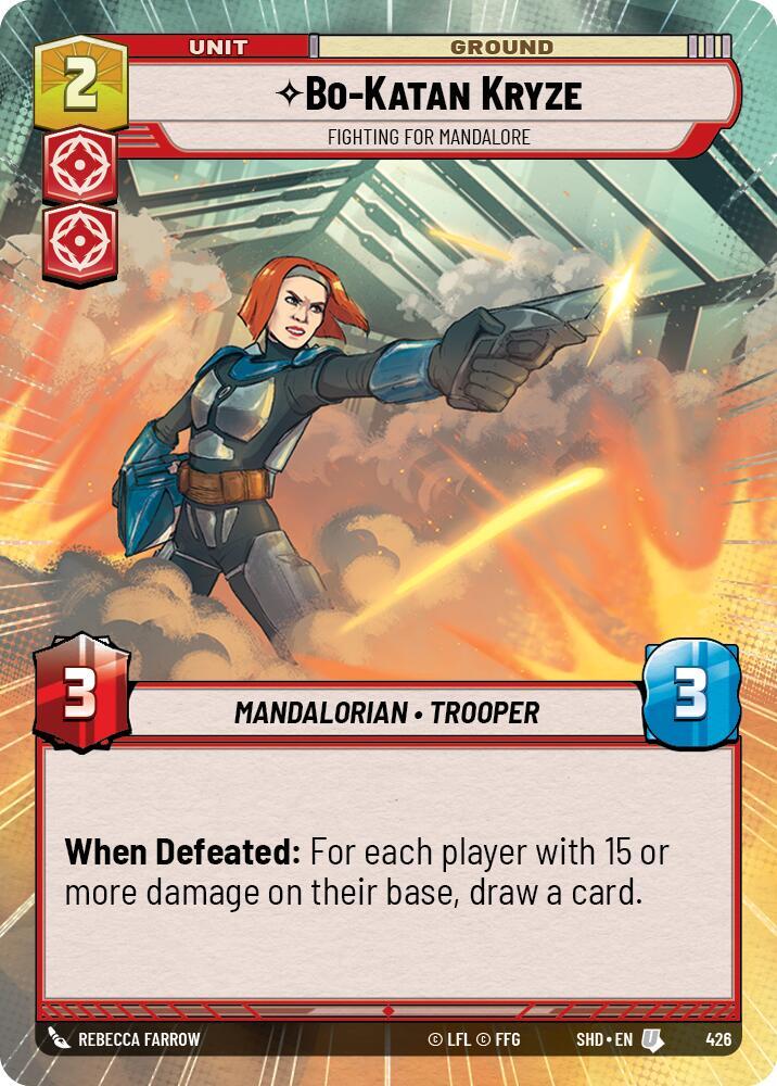 Bo-Katan Kryze - Fighting For Mandalore (Hyperspace) / Uncommon / SHD