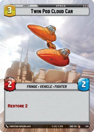 Twin Pod Cloud Car (Hyperspace) (520) - Shadows of the Galaxy