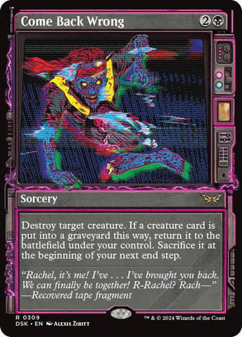 Come Back Wrong (Showcase) / DSK (FOIL)