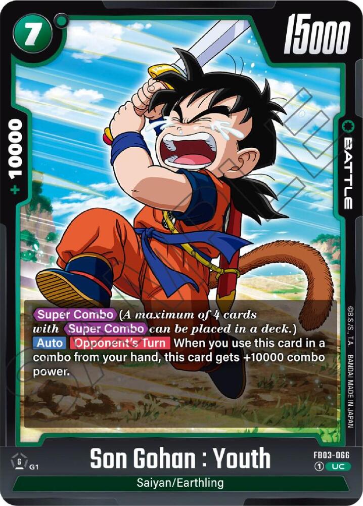 Son Gohan : Youth - FB03-066 / Uncommon / FB3