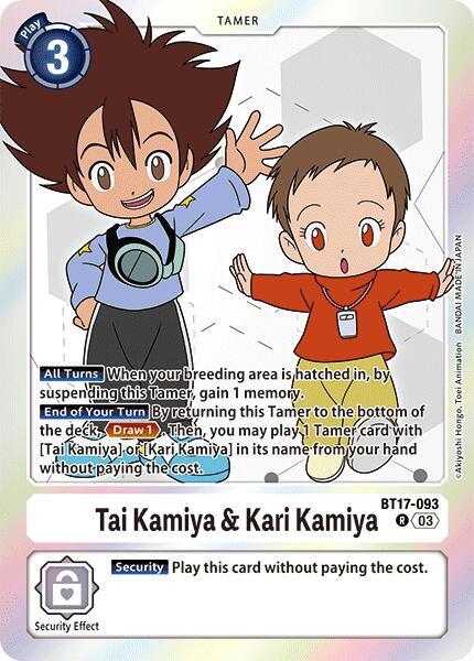 Tai Kamiya & Kari Kamiya / Rare / BT17