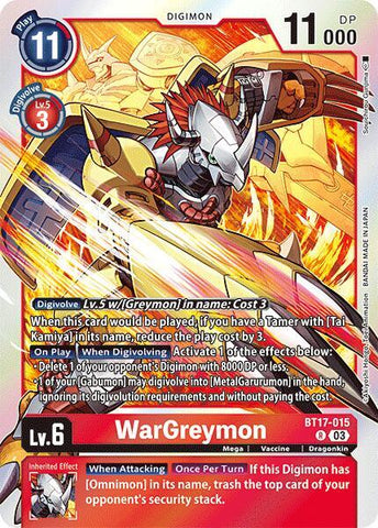 WarGreymon / Rare / BT17