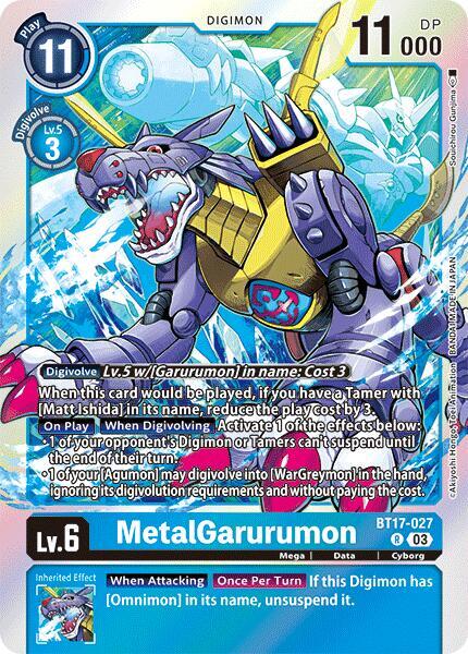 MetalGarurumon / Rare / BT17