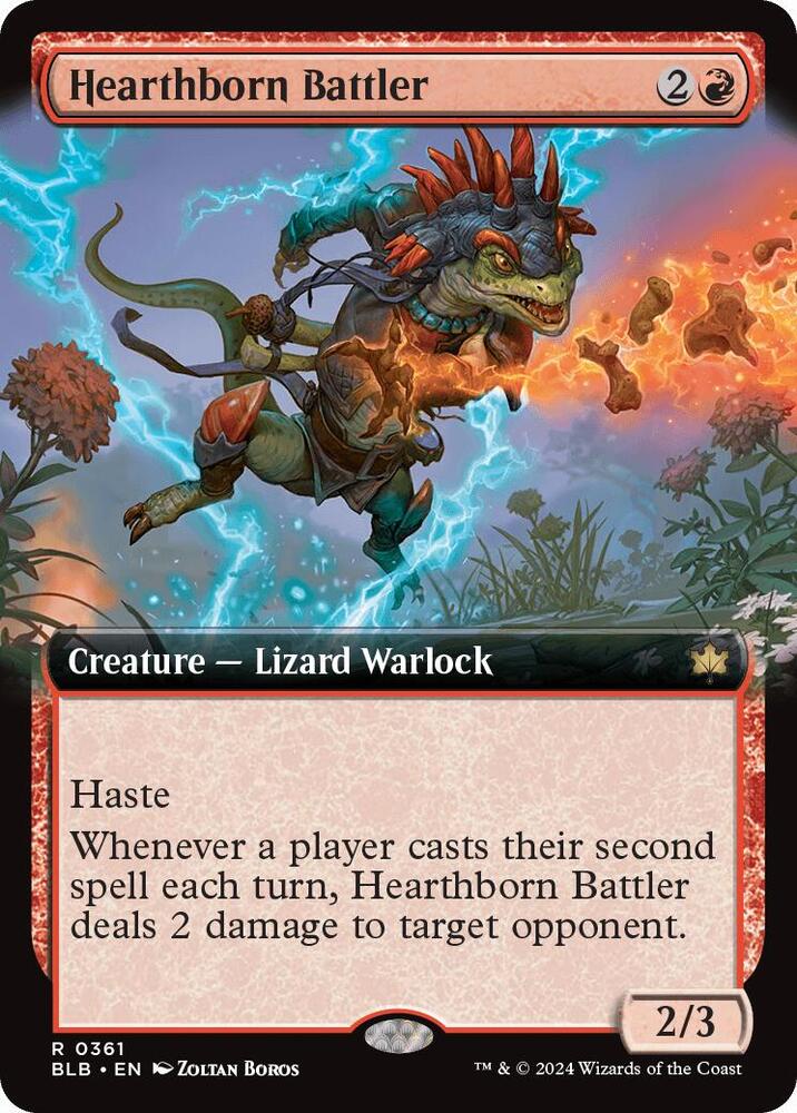 Hearthborn Battler (Extended Art) / Rare / BLB