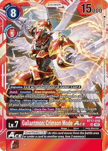 Gallantmon: Crimson Mode ACE / Super Rare / BT17