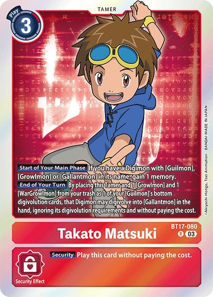 Takato Matsuki / Rare / BT17