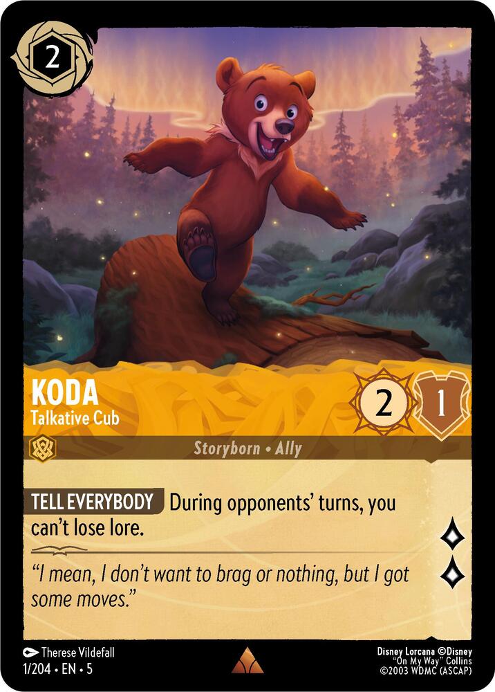 Koda - Talkative Cub / Rare / LOR5