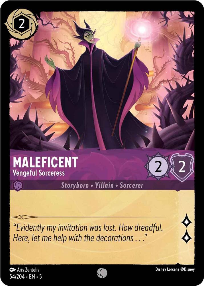 Maleficent - Vengeful Sorceress / Common / LOR5 (FOIL)