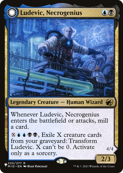 Ludevic, Necrogenius // Olag, Ludevic's Hubris (LIST-MID-233) - The List: (Double Faced Transform)