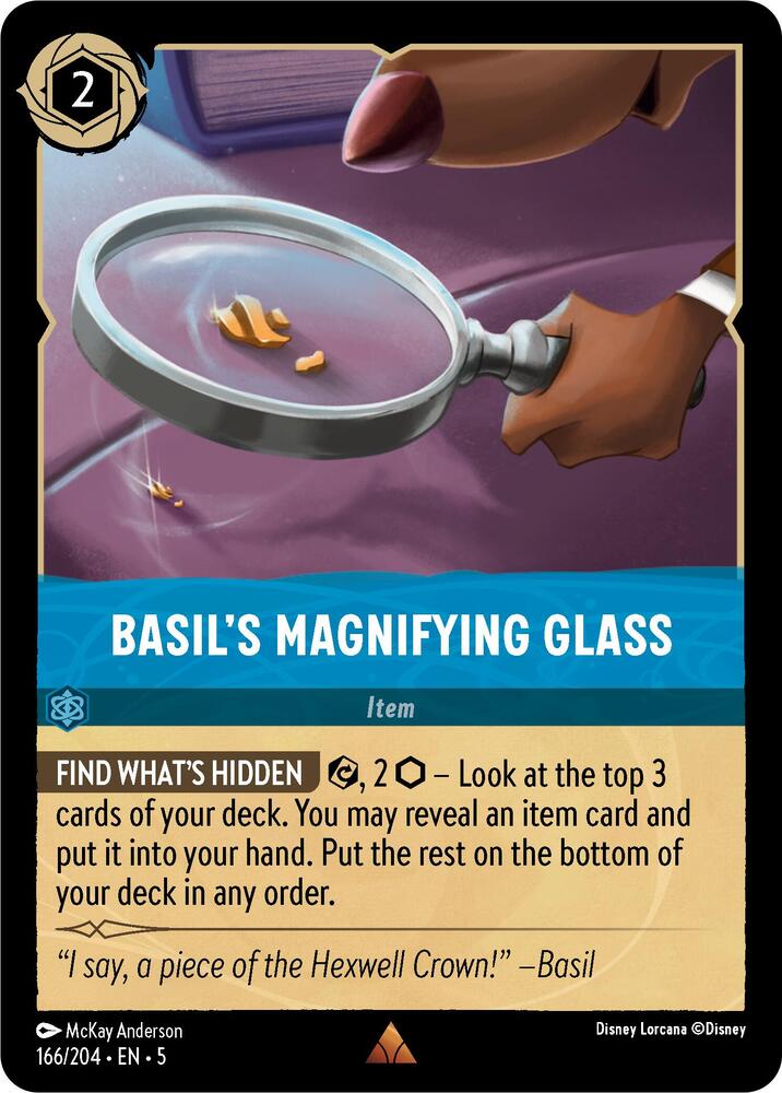 Basil's Magnifying Glass / Rare / LOR5 (FOIL)