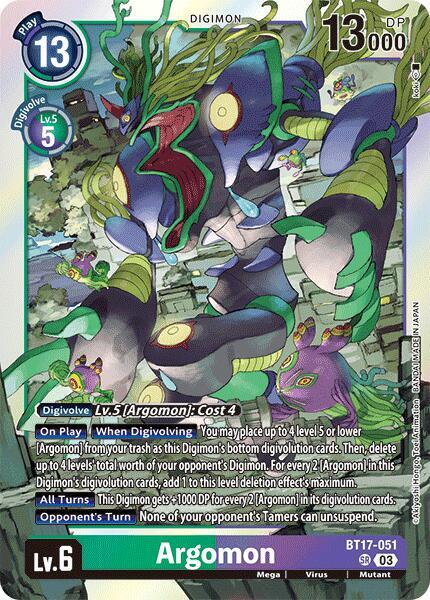 Argomon - BT17-051 / Super Rare / BT17