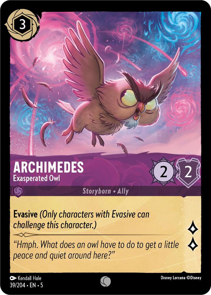 Archimedes - Exasperated Owl  / Common / LOR5 (FOIL)