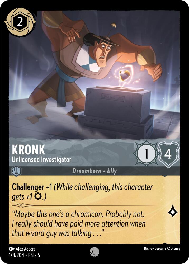 Kronk - Unlicensed Investigator / Common / LOR5 (FOIL)