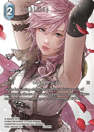 Lightning (Full Art) (23-037C) - Hidden Trials Foil