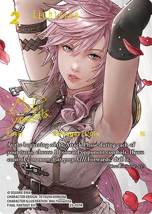 Lightning (Full Art Signature) (23-037C) - Hidden Trials Foil