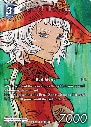 Witch of the Fens (Full Art) (23-104H) - Hidden Trials Foil