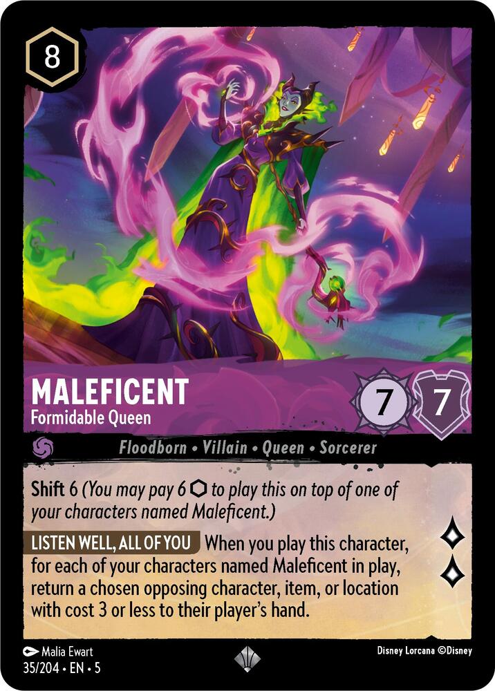 Maleficent - Formidable Queen / Super Rare / LOR5