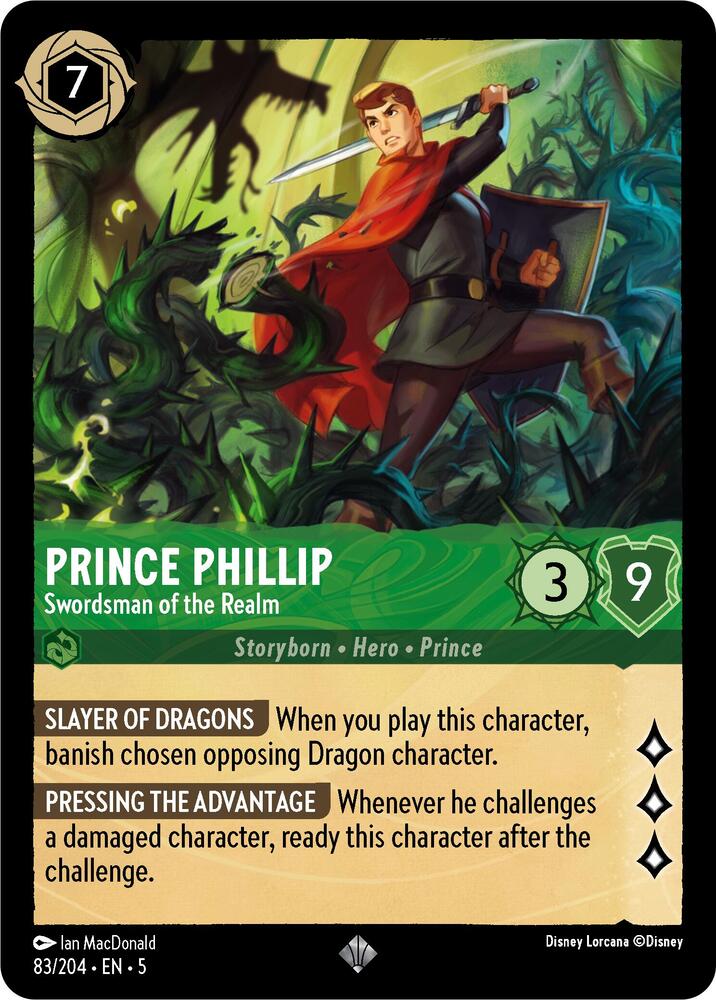 Prince Phillip - Swordsman of the Realm / Super Rare / LOR5