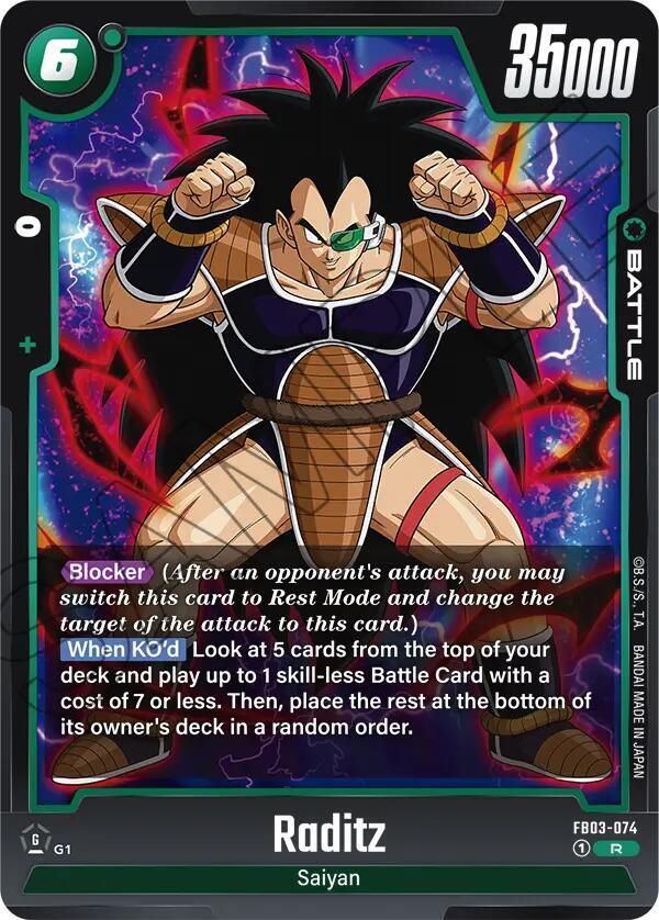 Raditz - FB03-074 / Rare / FB3