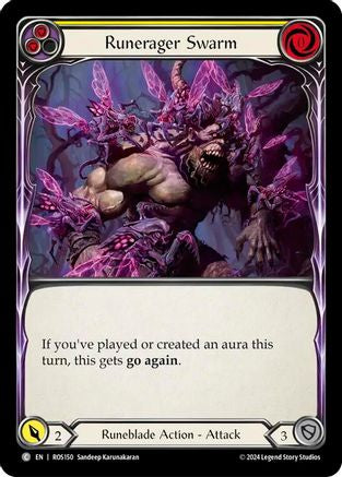 Runerager Swarm (Yellow) (ROS150) - Rosetta Rainbow Foil