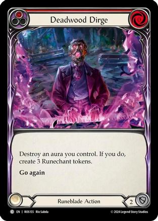 Deadwood Dirge (Red) (ROS155) - Rosetta Rainbow Foil