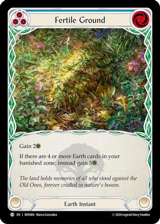 Fertile Ground (Blue) (ROS069) - Rosetta Rainbow Foil