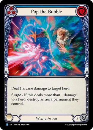 Pop the Bubble (Blue) (ROS178) - Rosetta Rainbow Foil
