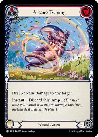 Arcane Twining (Red) (ROS186) - Rosetta Rainbow Foil