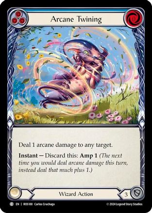 Arcane Twining (Blue) (ROS188) - Rosetta Rainbow Foil