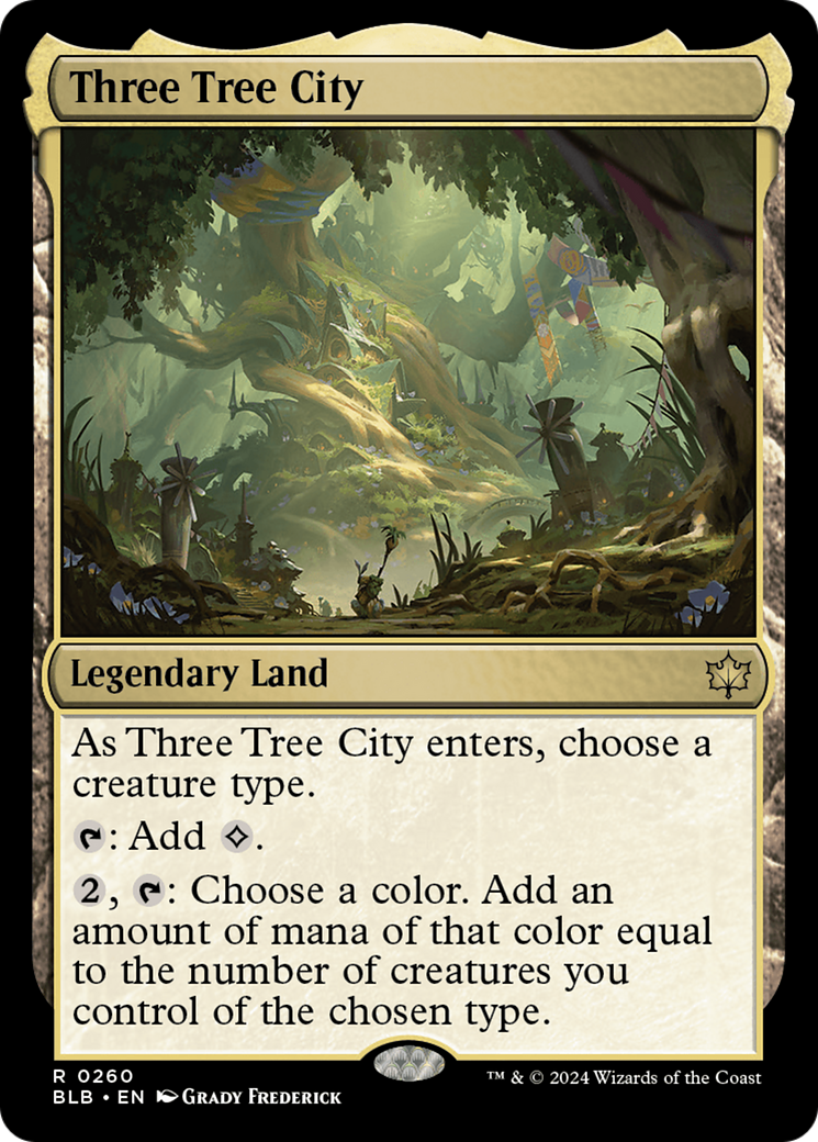 Three Tree City (BLB-260) - Bloomburrow Foil