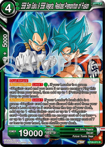 SSB Son Goku & SSB Vegeta, Realized Premonition of Fusion / Rare / BT26