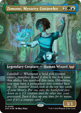 Zimone, Mystery Unraveler (Borderless) / M / DSC