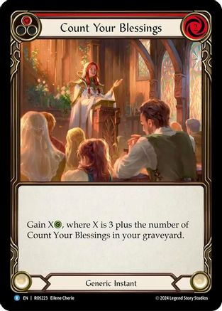 Count Your Blessings (Red) (ROS223) - Rosetta Rainbow Foil