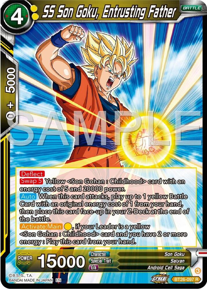 SS Son Goku, Entrusting Father / Rare / BT26